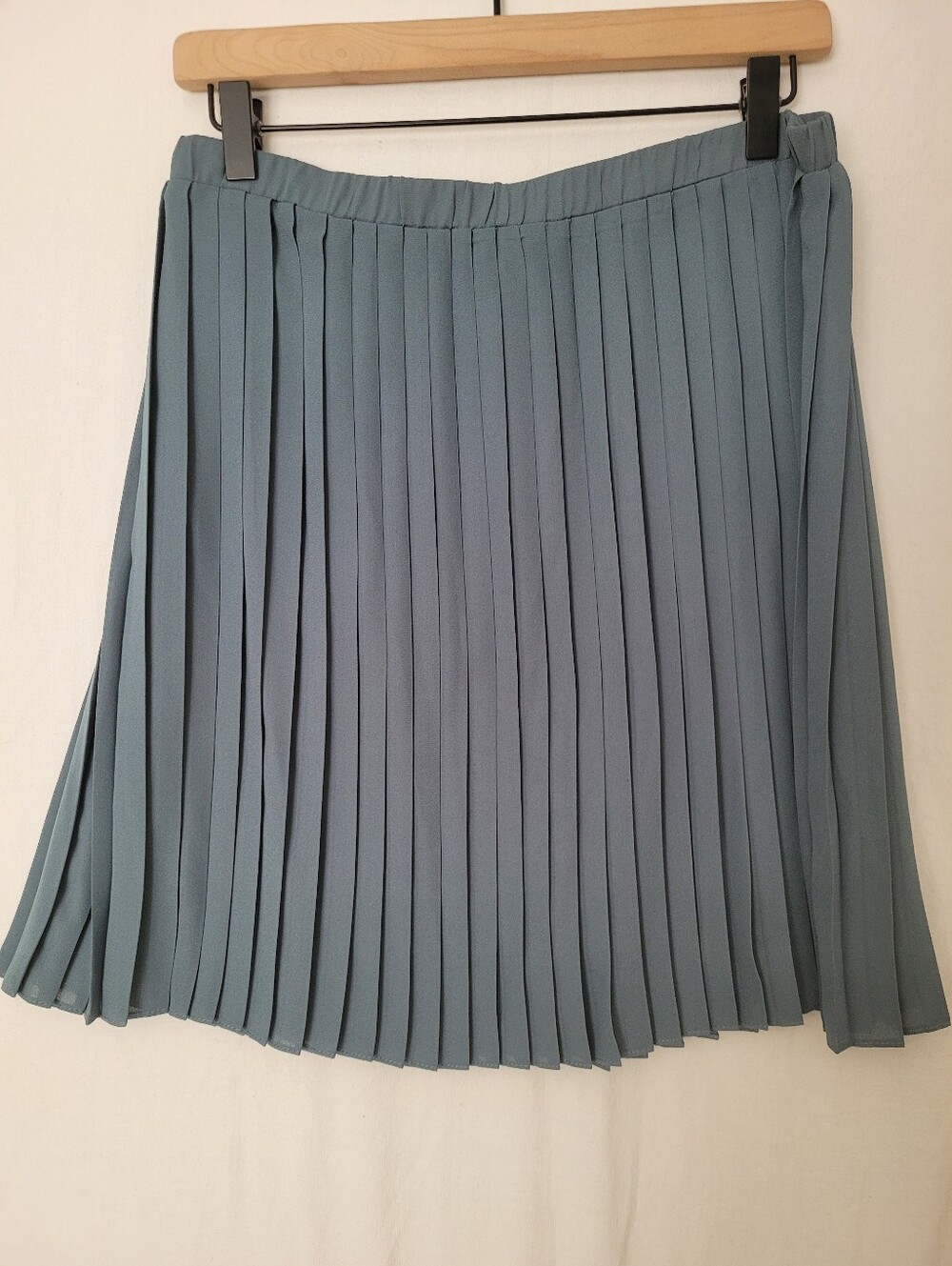 Max Studio Pleated Blue Skirt Mini Size XL Casual Classic Preppy Academia